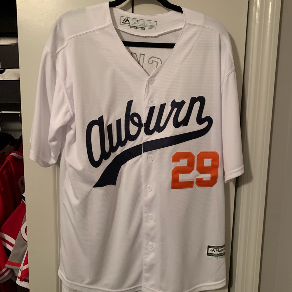 Bo Jackson #29 White Auburn Baseball Jersey